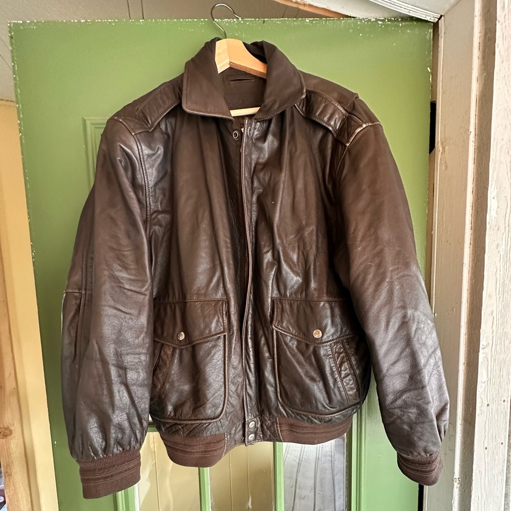 Vintage Leather Jacket / L